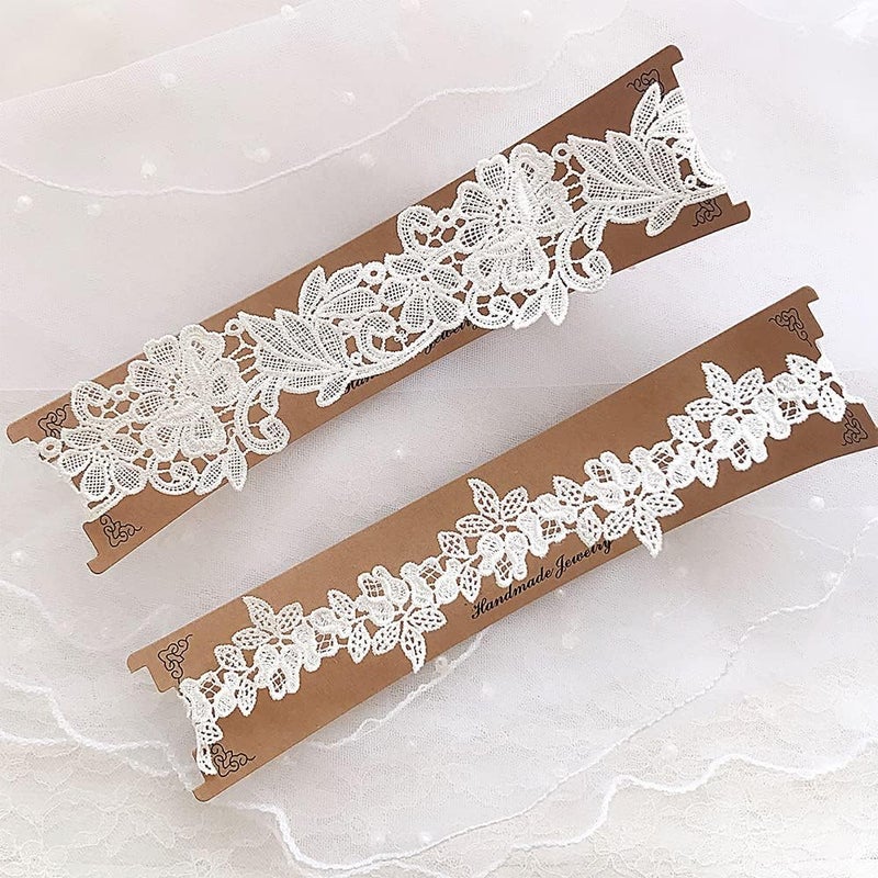 WAMSOLE Lace Bridal Garter Belt - White Wedding Garter Accessory - Image 5